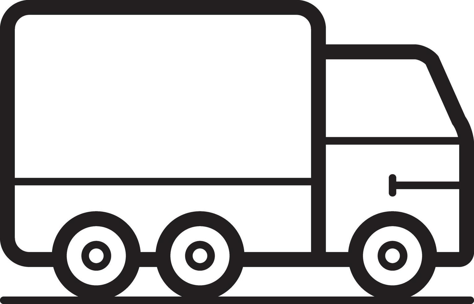 icona linea per camion vettore