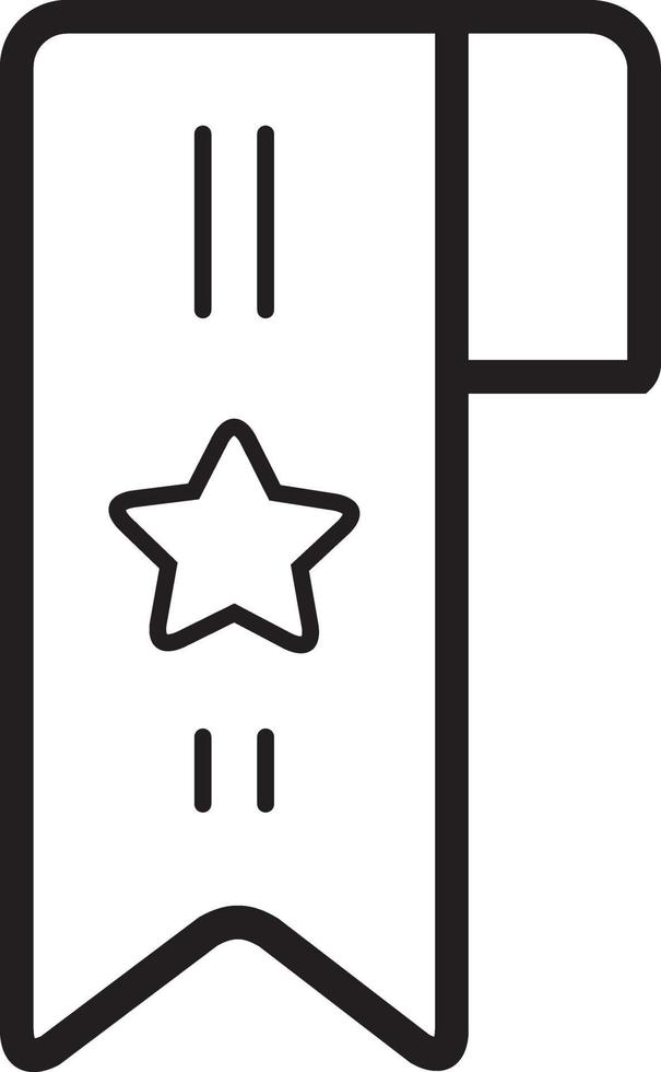 icona linea per segnalibro vettore