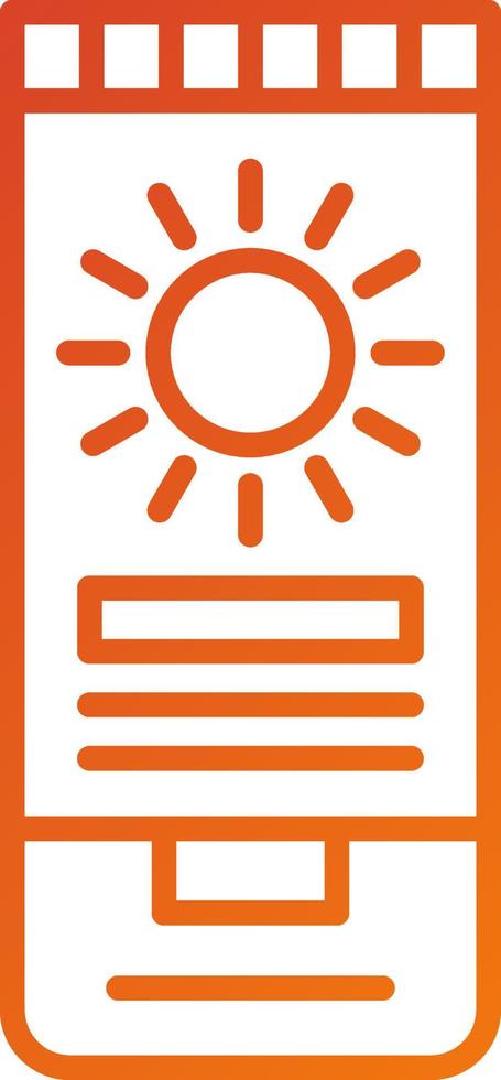 protezione solare icona stile vettore
