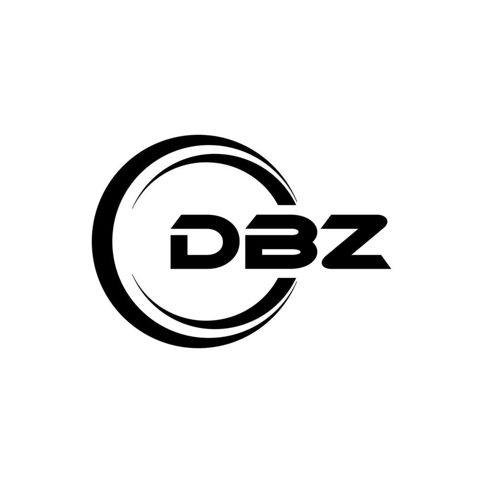 dbz lettera logo design nel illustrazione. vettore logo, calligrafia disegni per logo, manifesto, invito, eccetera.