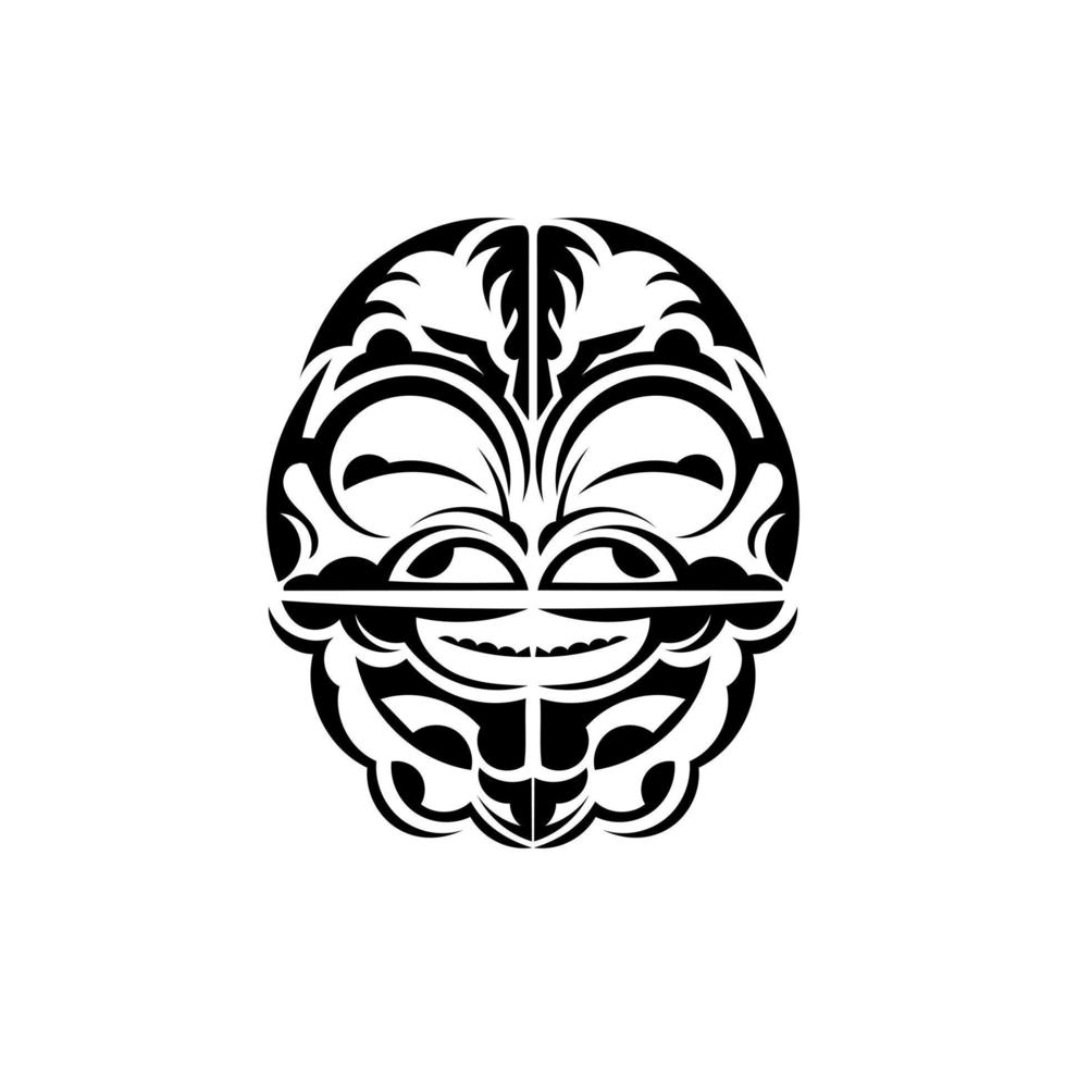 ornamentale facce. maori tribale modelli. adatto per tatuaggi. isolato. vettore. vettore