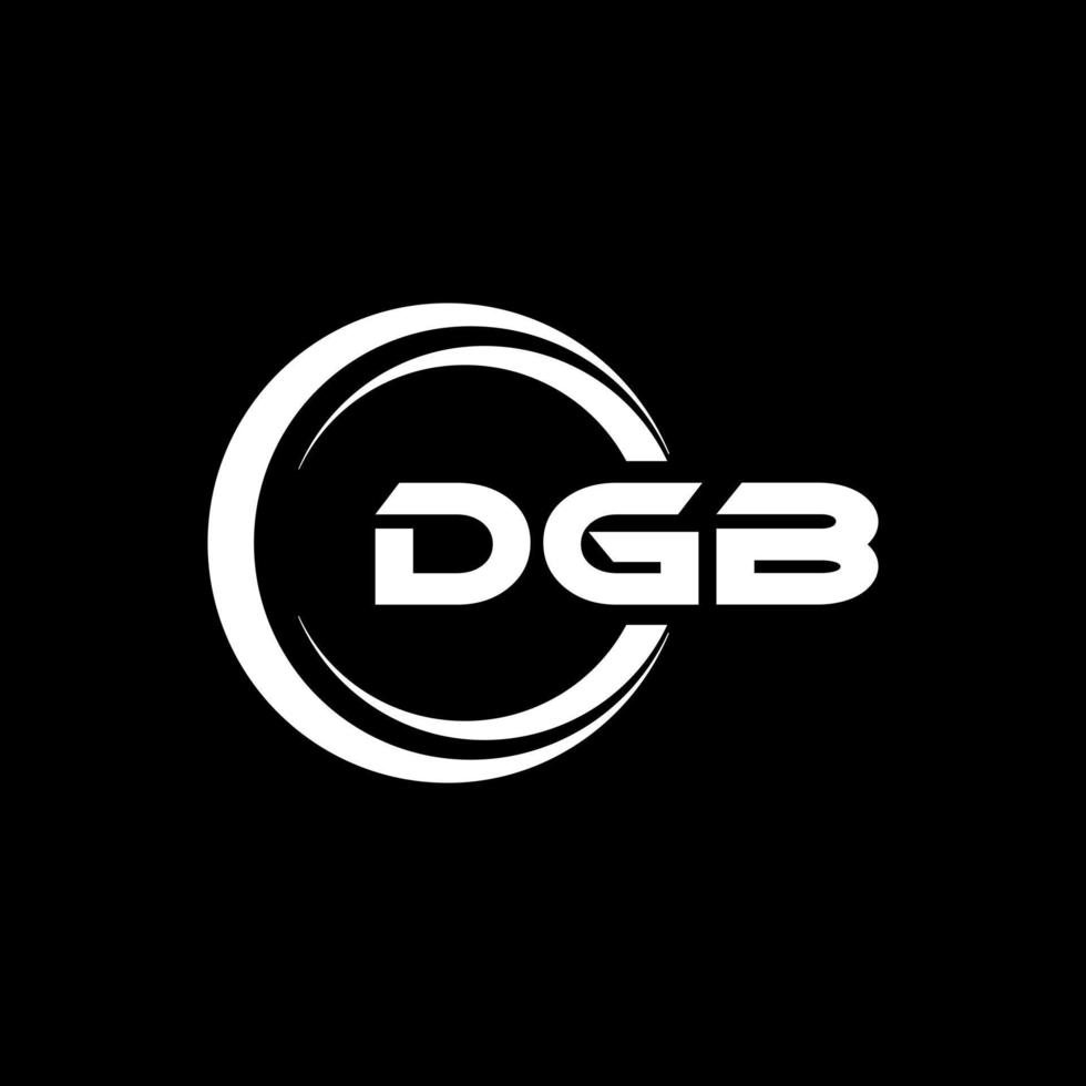 dgb lettera logo design nel illustrazione. vettore logo, calligrafia disegni per logo, manifesto, invito, eccetera.