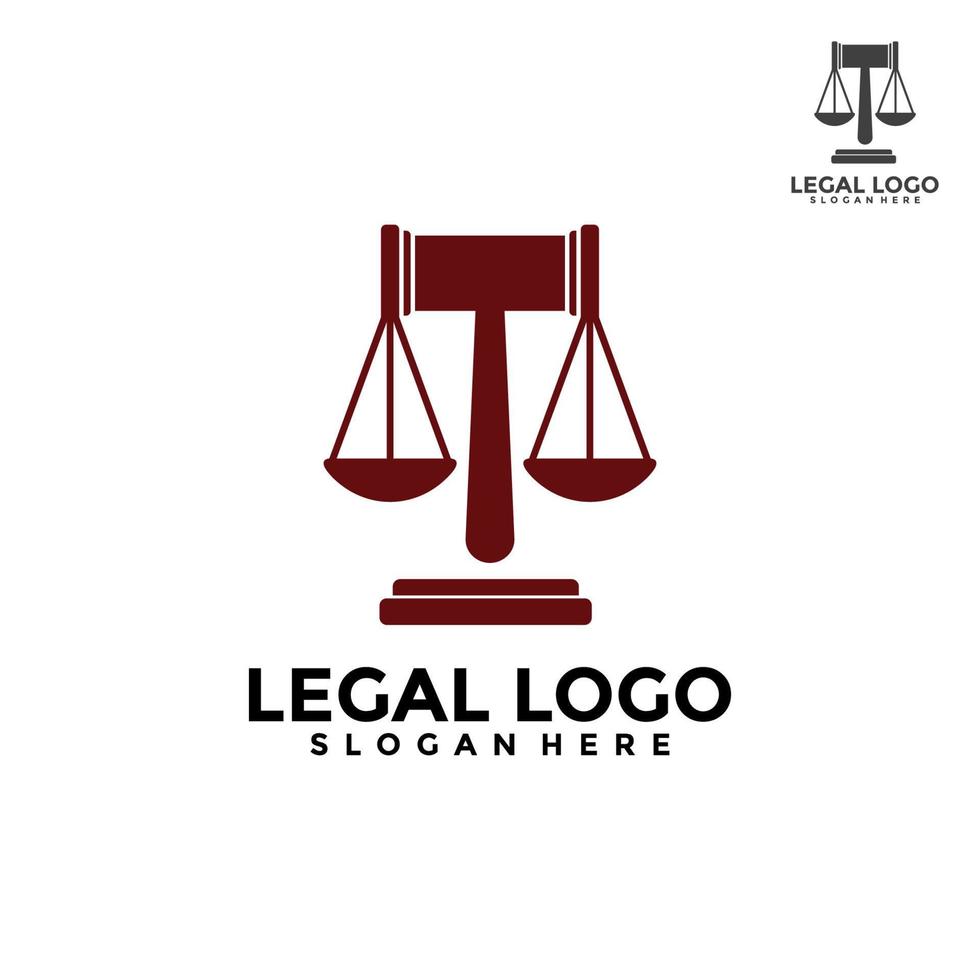 legge azienda logo modello design. legale logo vettore concetto