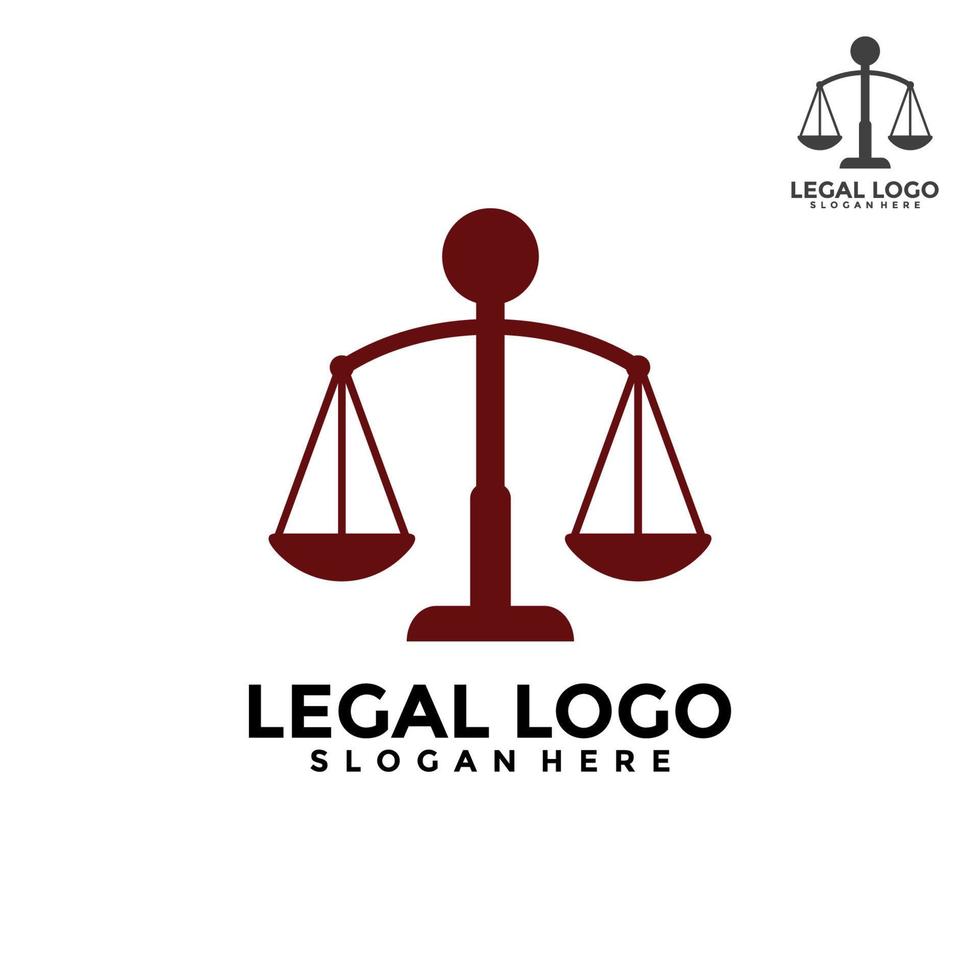 legge azienda logo modello design. legale logo vettore concetto