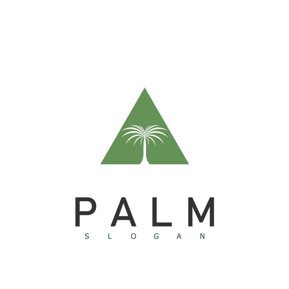 lusso palma logo modello vettore