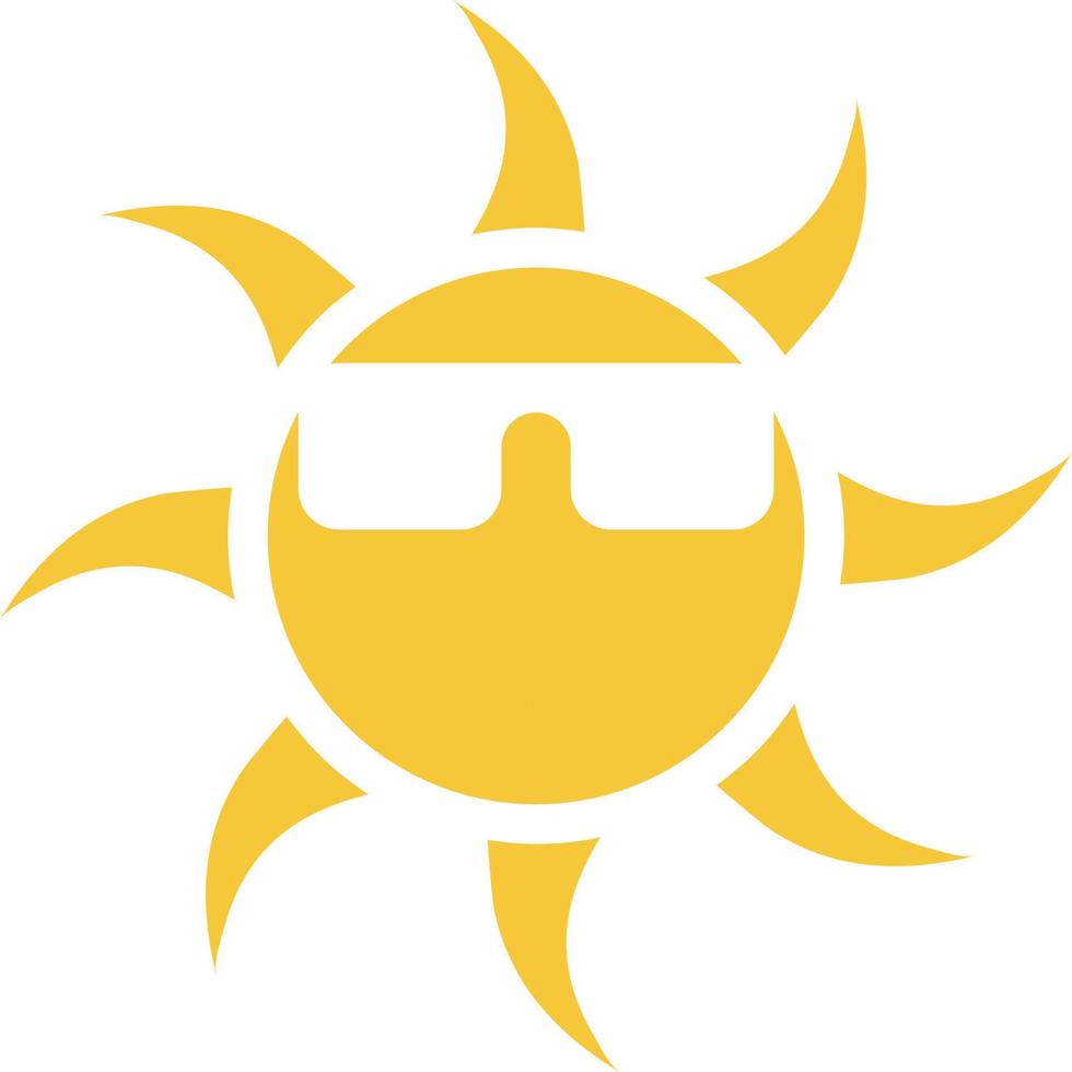 sole, emoji icona - vettore. semplice elemento illustrazione estate concetto. sole, emoji icona - vettore. estate concetto vettore illustrazione. su bianca sfondo