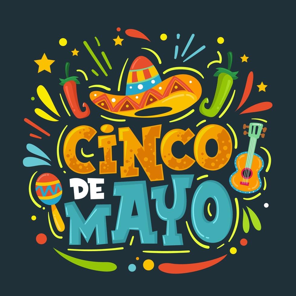 concetto di cinco de mayo vettore