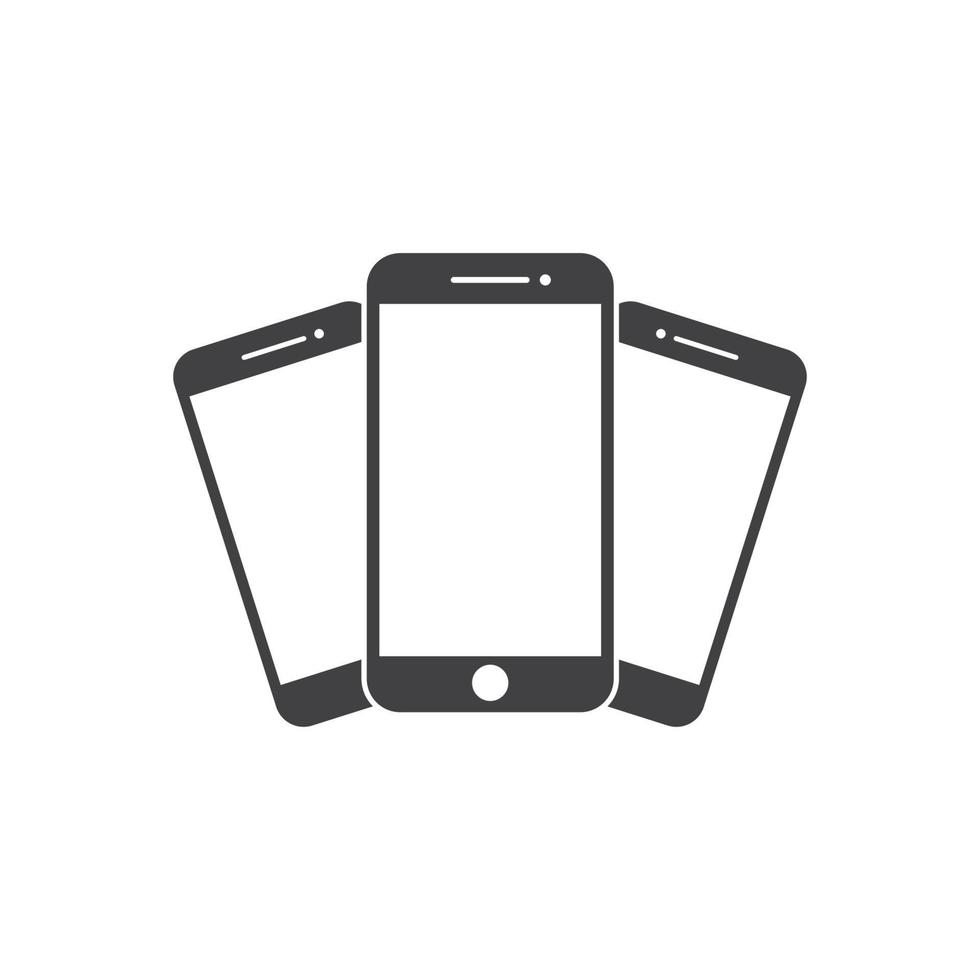 smartphone logo icona vettore illustrazione design