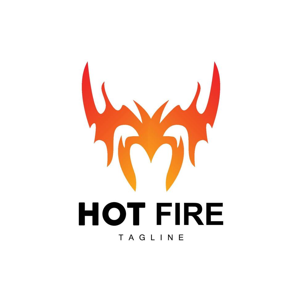 caldo fiamma logo, fuoco vettore, astratto fuoco icona design vettore