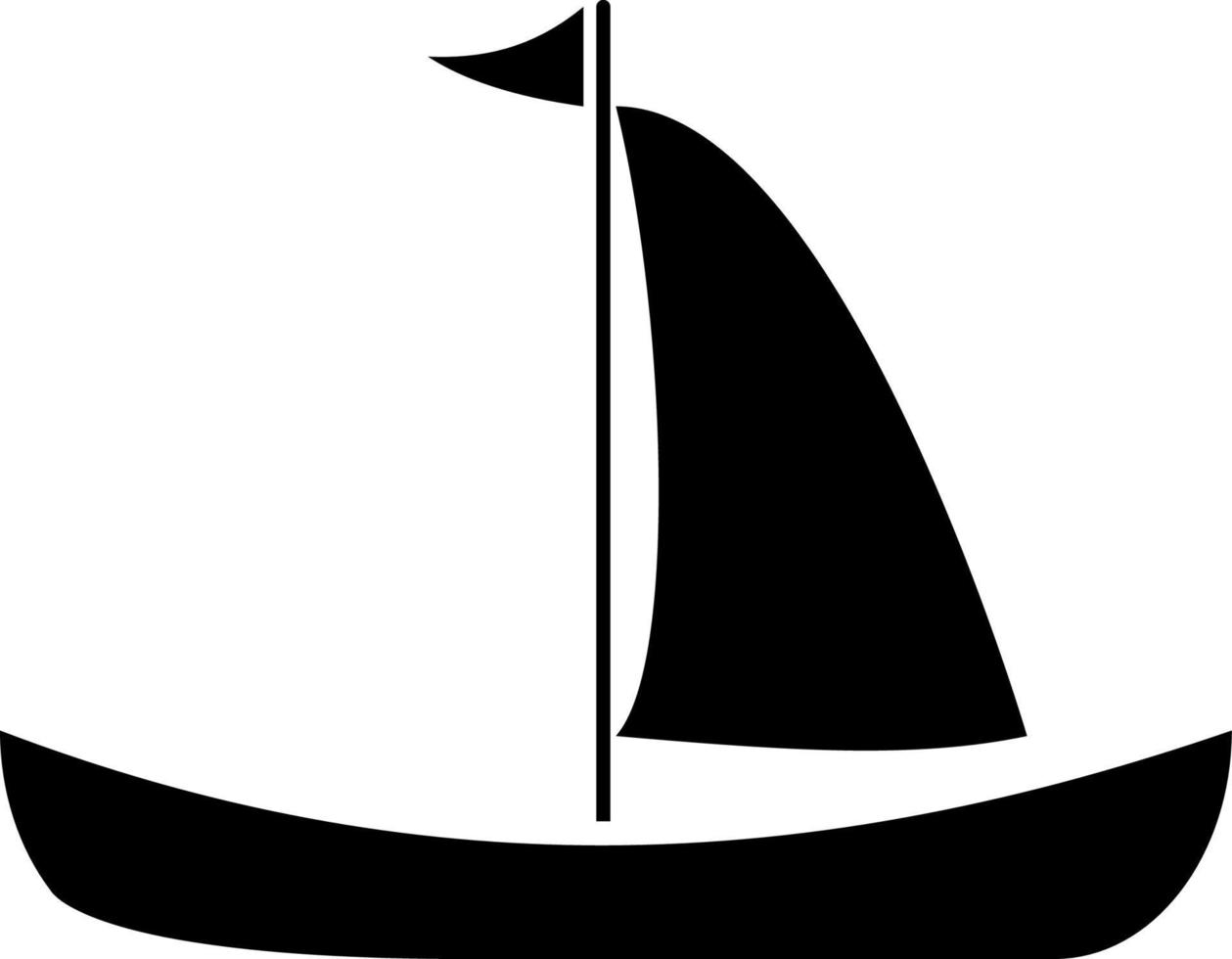 barca, icona. estate vettore icona nero magro piatto simbolo di turismo per ragnatela e App sviluppo isolato su bianca sfondo. vettore su bianca sfondo