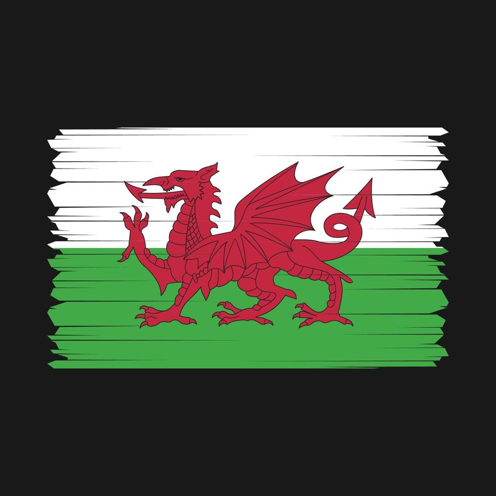 Galles bandiera vettore illustrazione