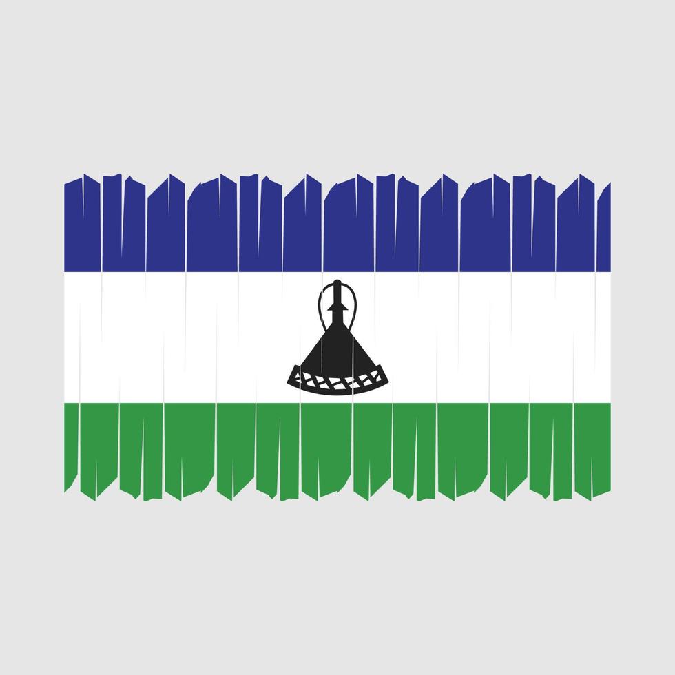 Lesoto bandiera spazzola vettore
