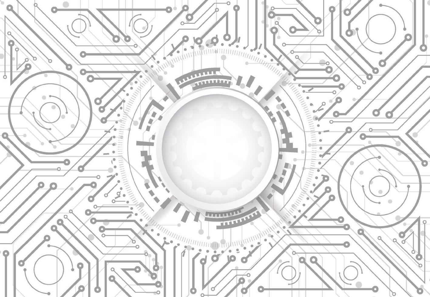 fondo astratto di progettazione 3d con struttura del circuito di linea e punto tecnologia. ingegneria moderna, futuristico, concetto di comunicazione scientifica. illustrazione vettoriale