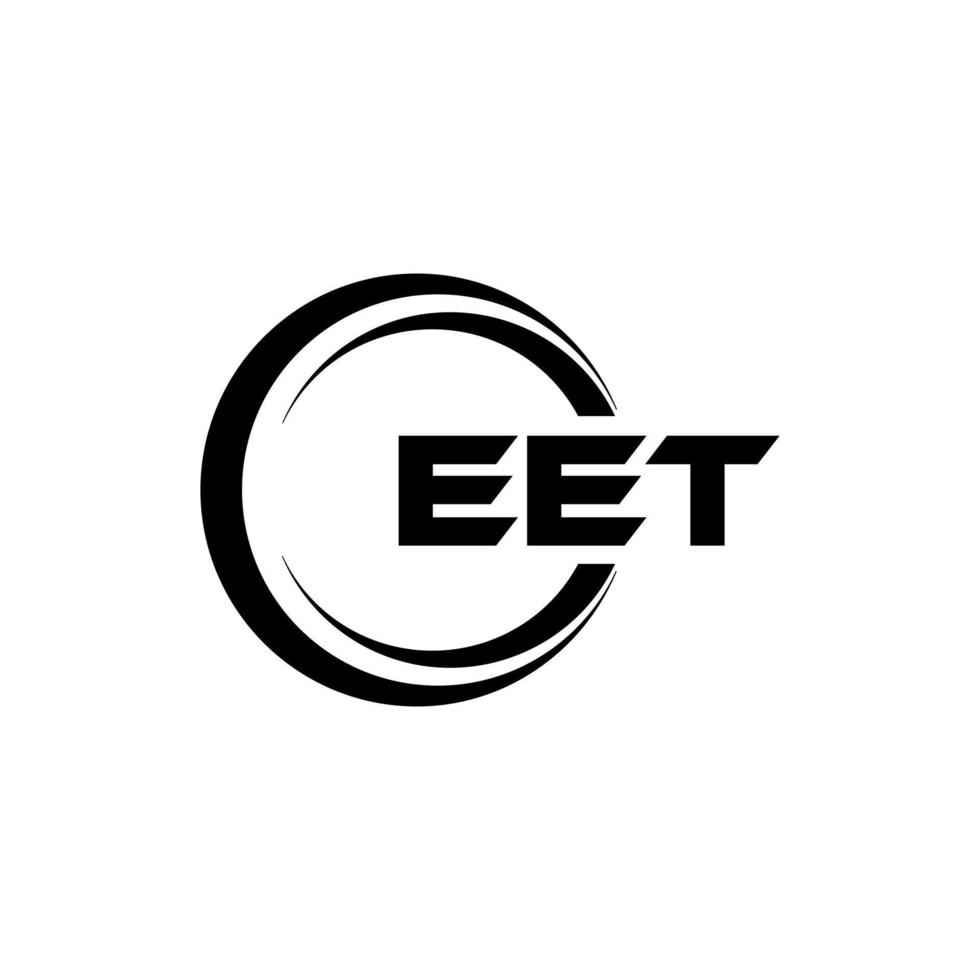 EET lettera logo design nel illustrazione. vettore logo, calligrafia disegni per logo, manifesto, invito, eccetera.