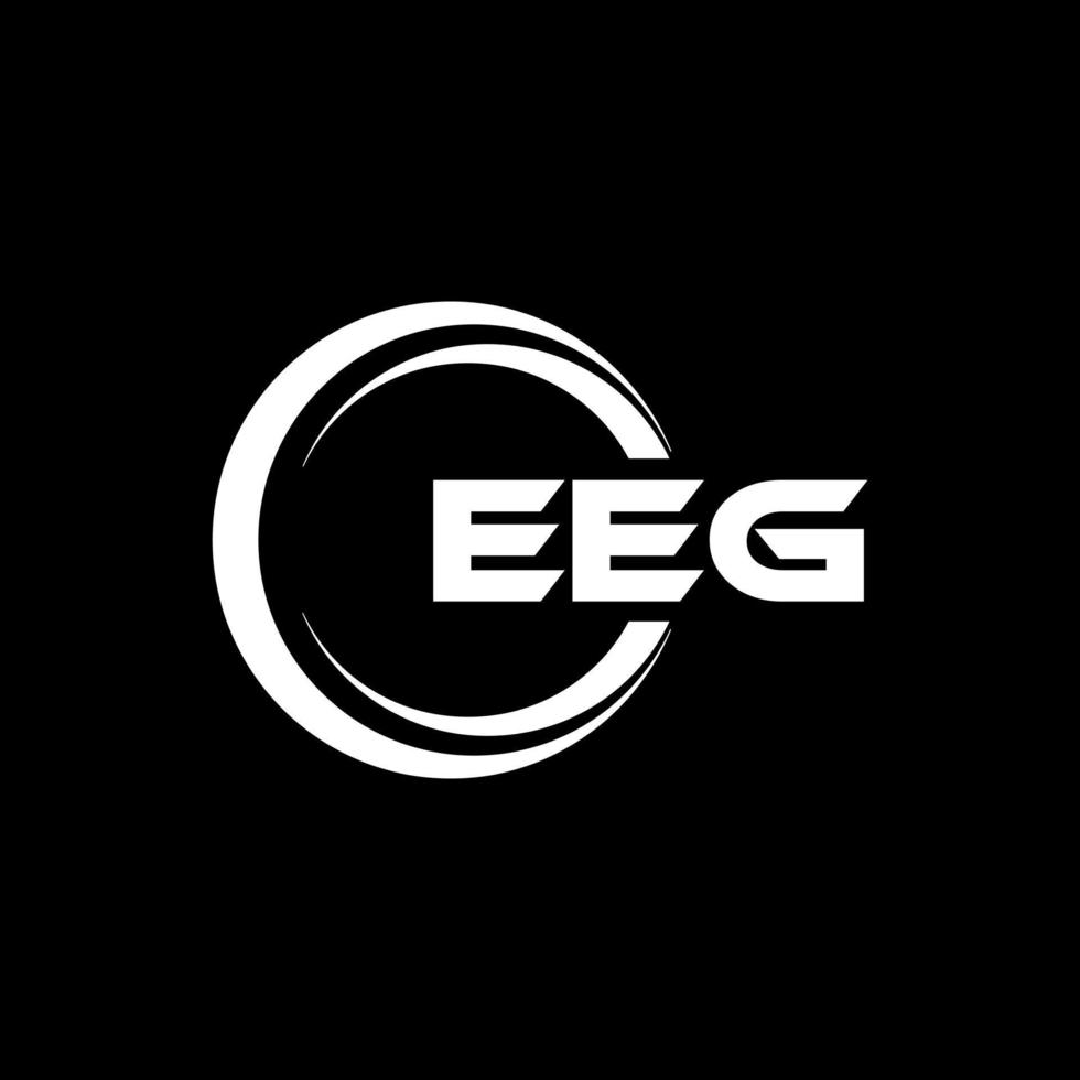 eeg lettera logo design nel illustrazione. vettore logo, calligrafia disegni per logo, manifesto, invito, eccetera.