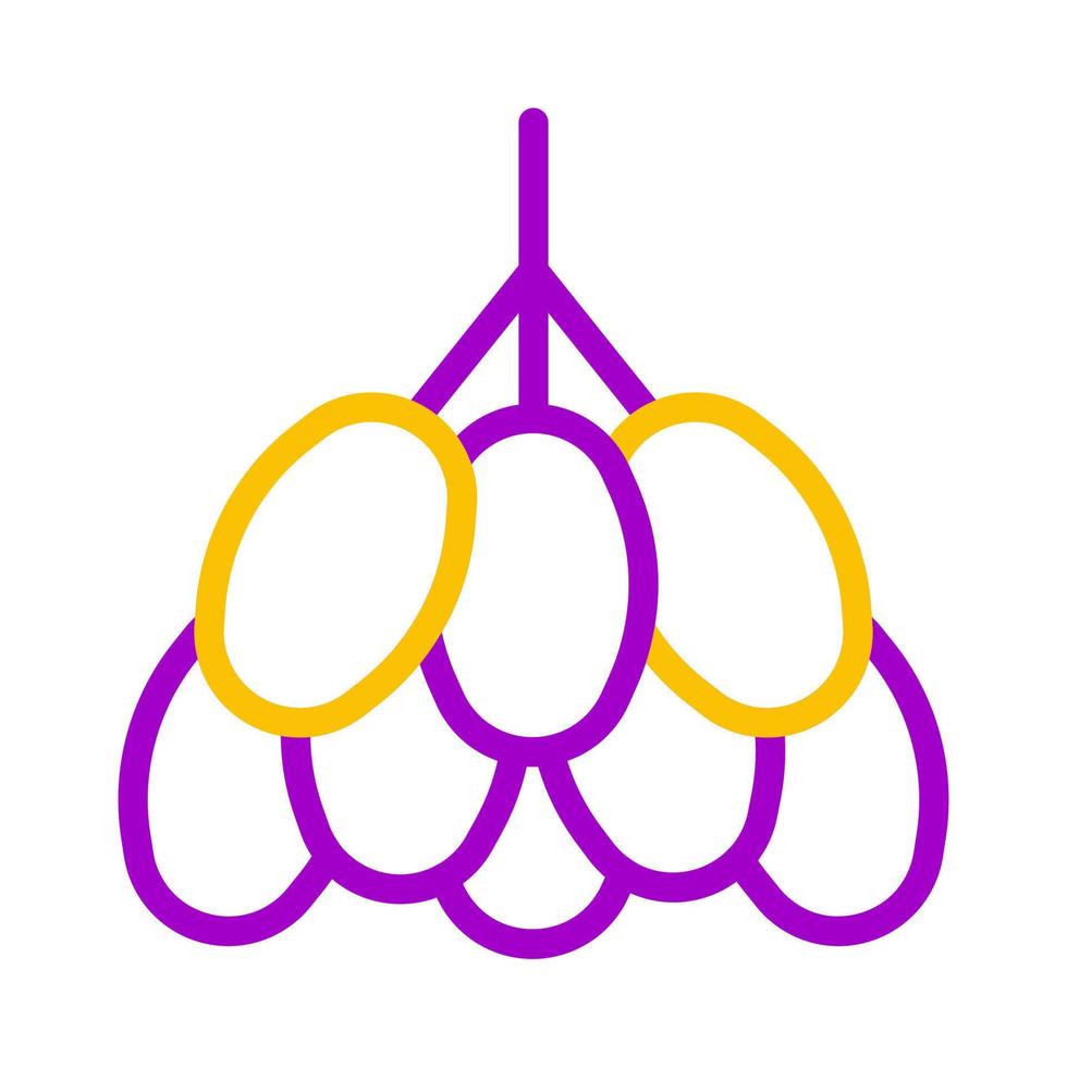 palma icona duocolor viola giallo stile Ramadan illustrazione vettore elemento e simbolo Perfetto.