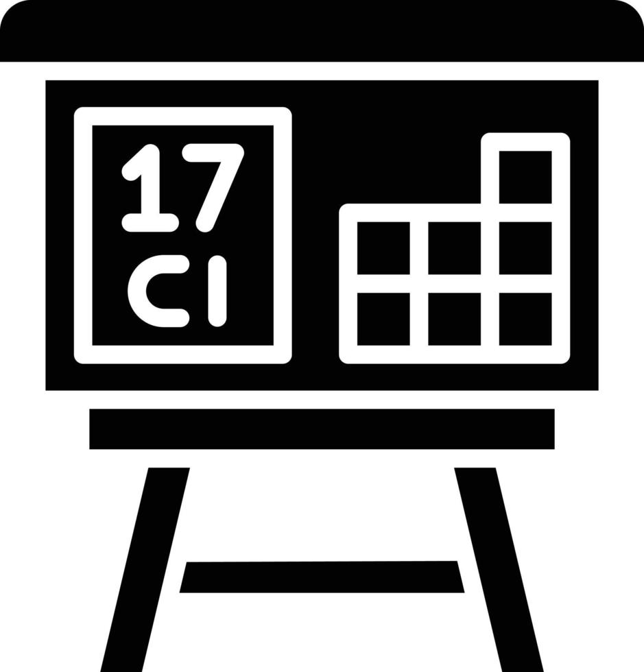 illustrazione del design dell'icona vettoriale della tavola periodica
