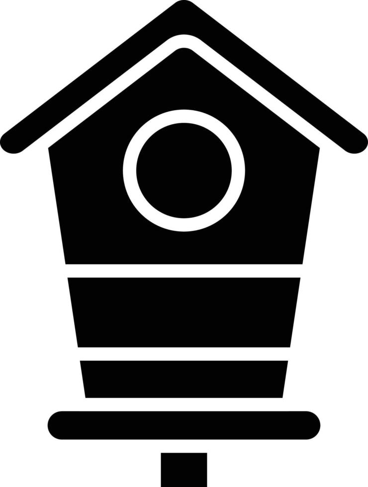 illustrazione del design dell'icona di vettore della casa degli uccelli