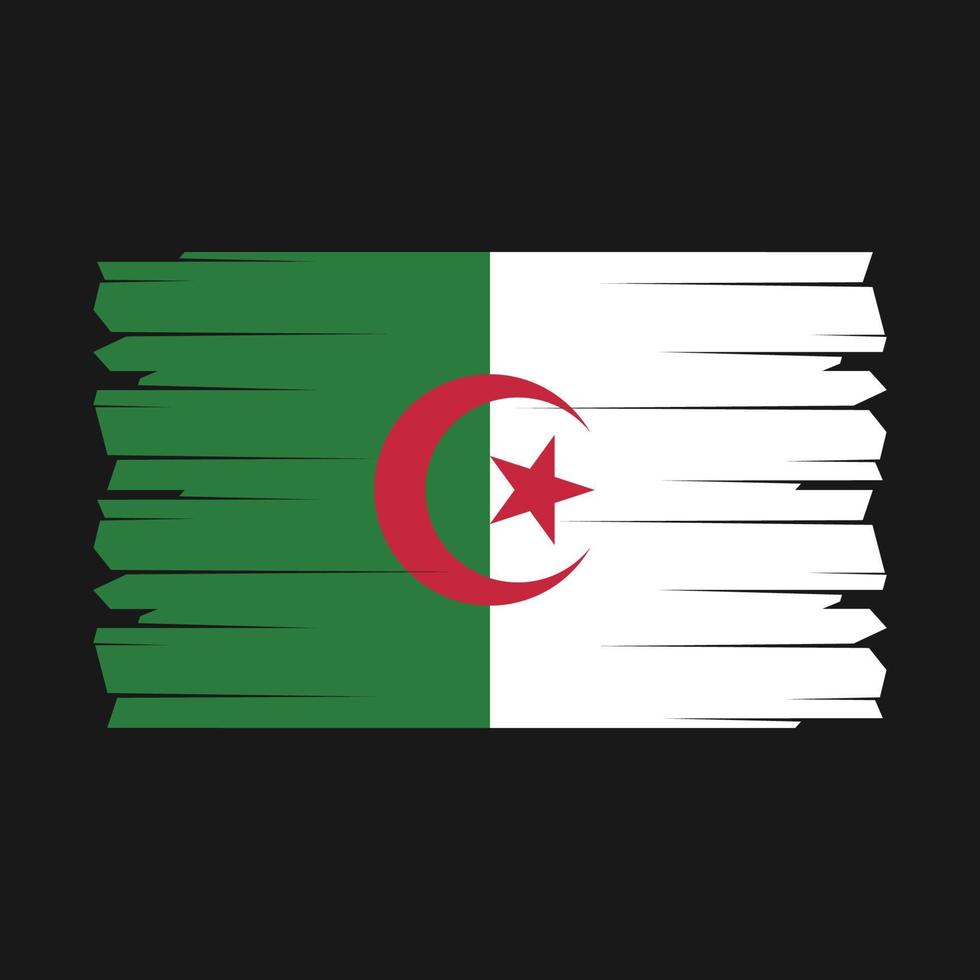algeria bandiera spazzola vettore
