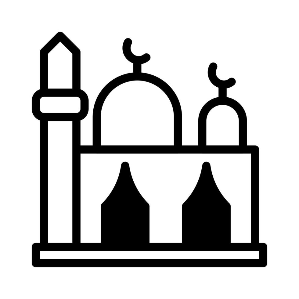 moschea icona duotone nero stile Ramadan illustrazione vettore elemento e simbolo Perfetto.