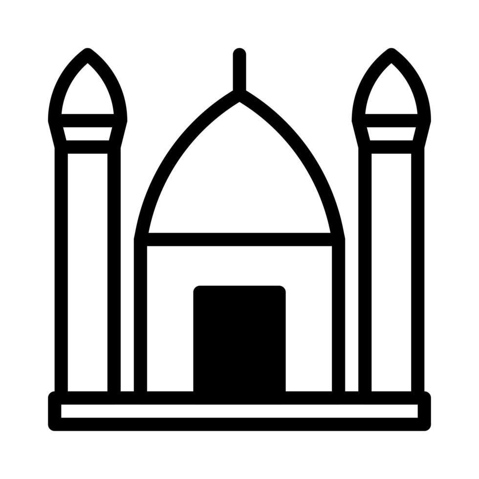 moschea icona duotone nero stile Ramadan illustrazione vettore elemento e simbolo Perfetto.