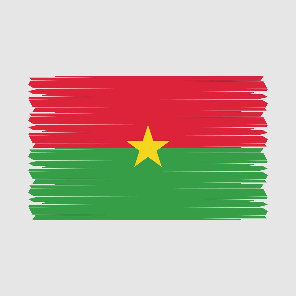 vettore di bandiera del burkina faso