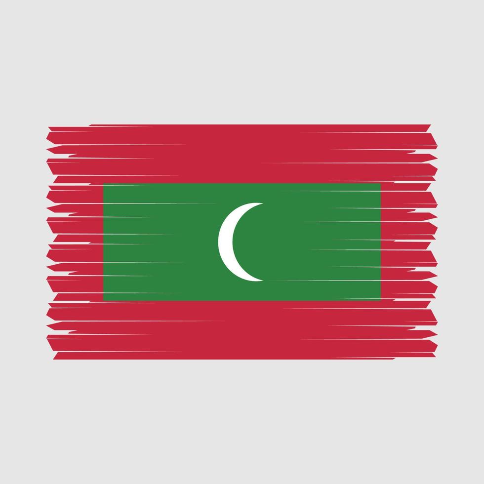 vettore di bandiera delle maldive