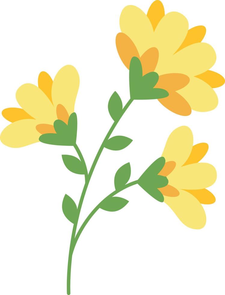 semplice illustrazione di fiori vettore