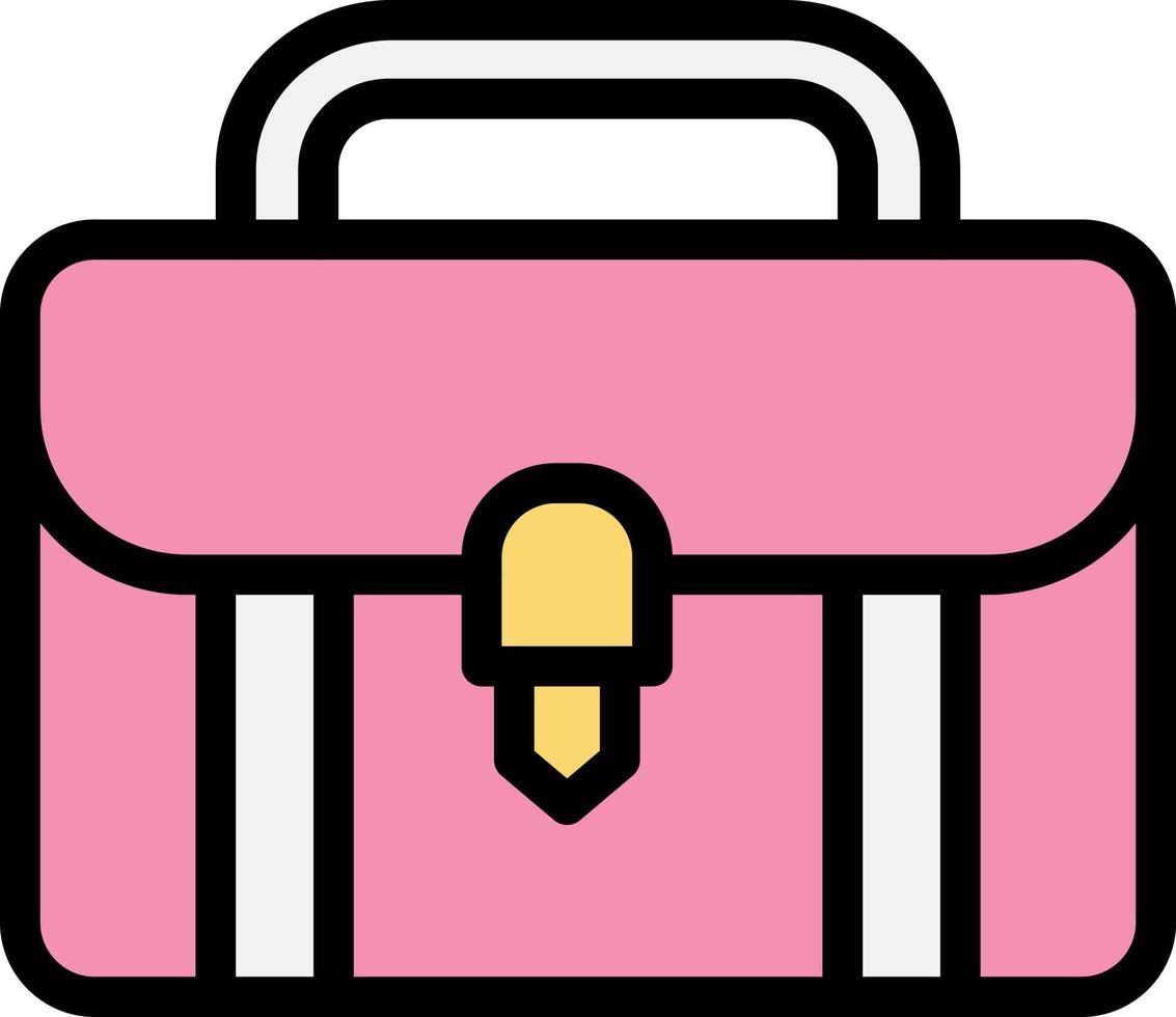 illustrazione del design dell'icona di vettore della valigetta