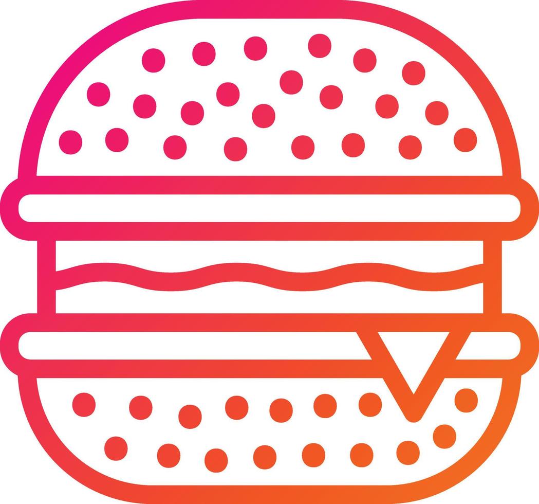 illustrazione del design dell'icona di vettore dell'hamburger