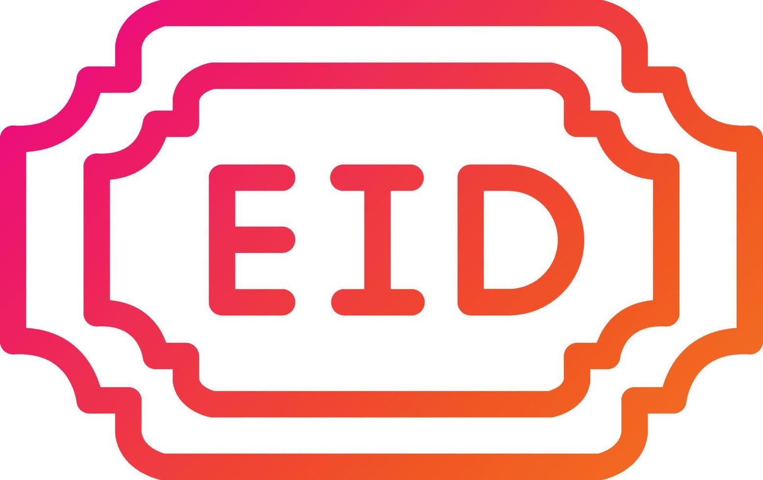 illustrazione del design dell'icona vettoriale eid