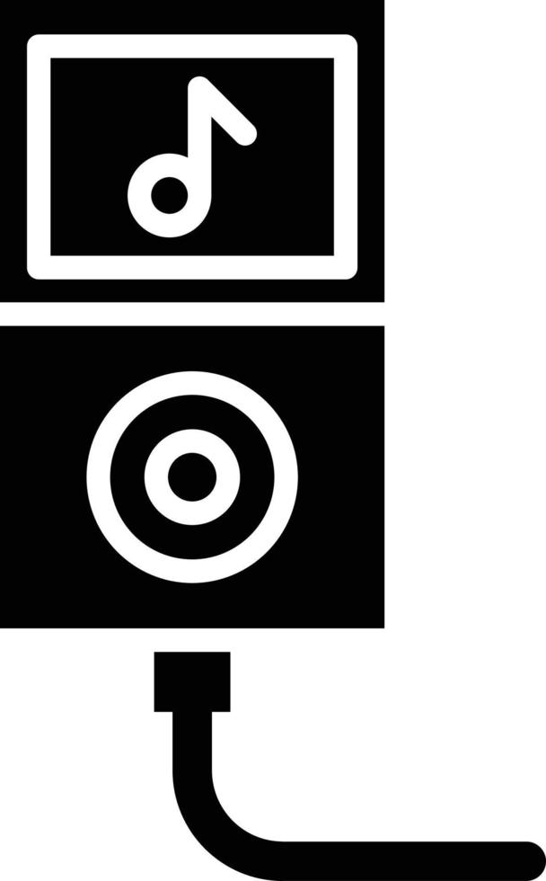 illustrazione del design dell'icona di vettore di musica