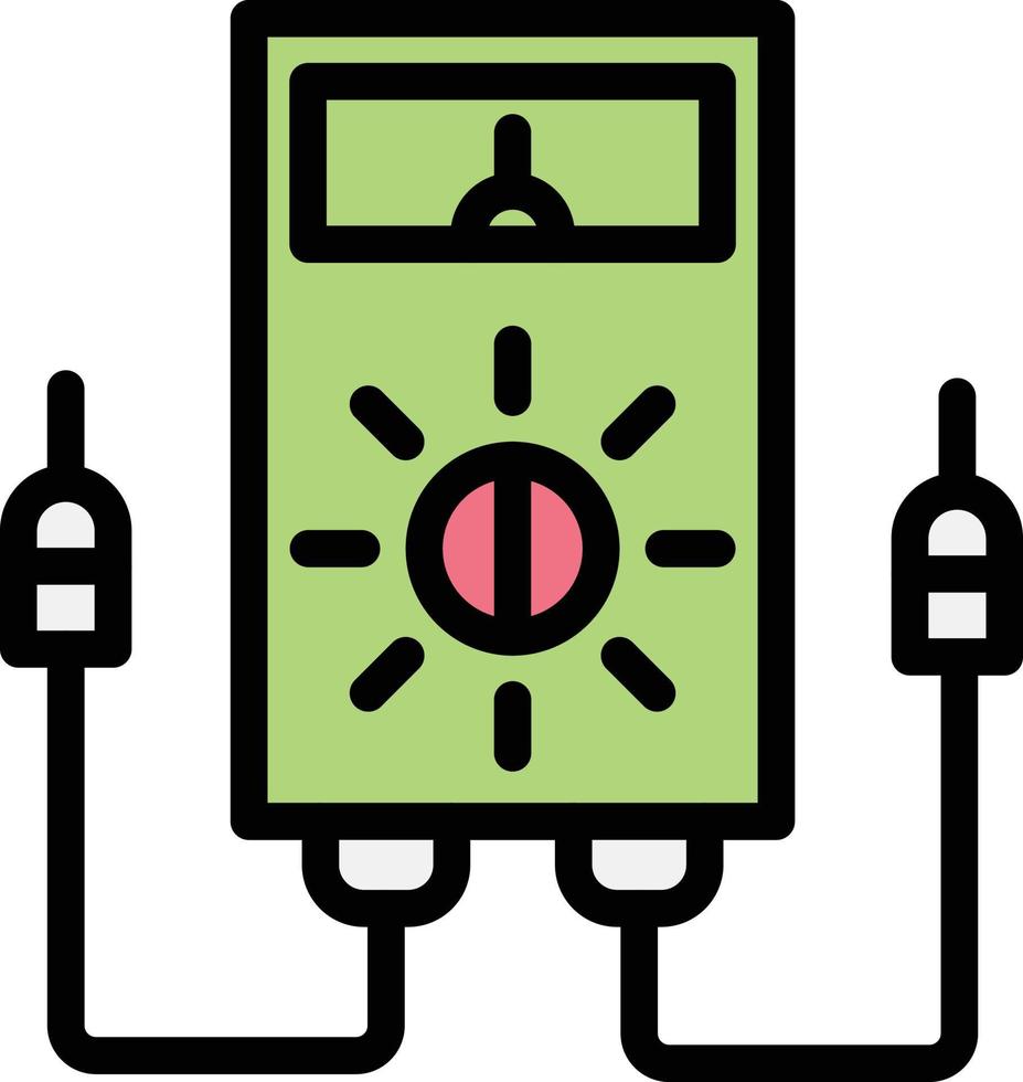 illustrazione del design dell'icona del vettore del voltmetro