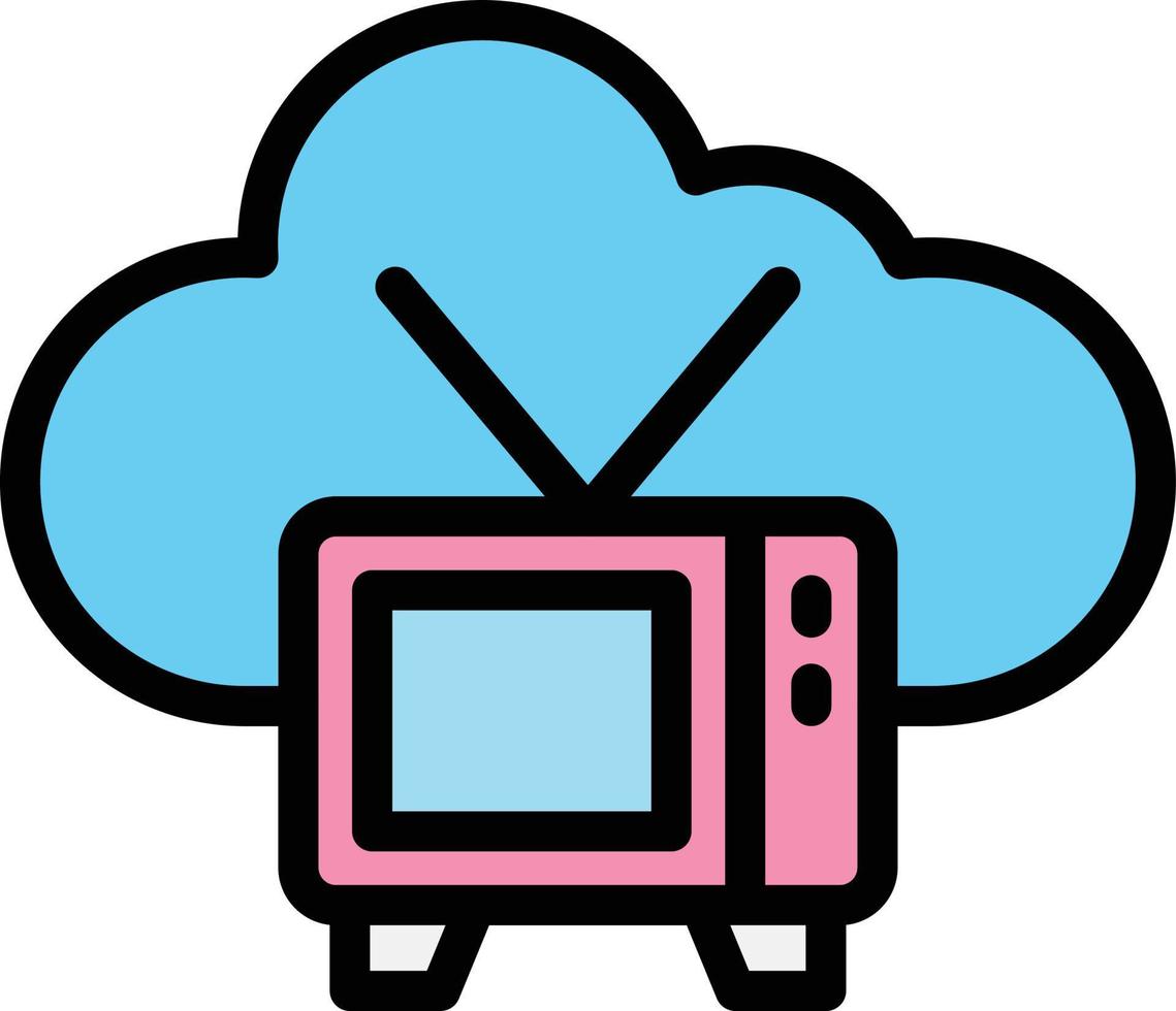 illustrazione del design dell'icona del vettore tv