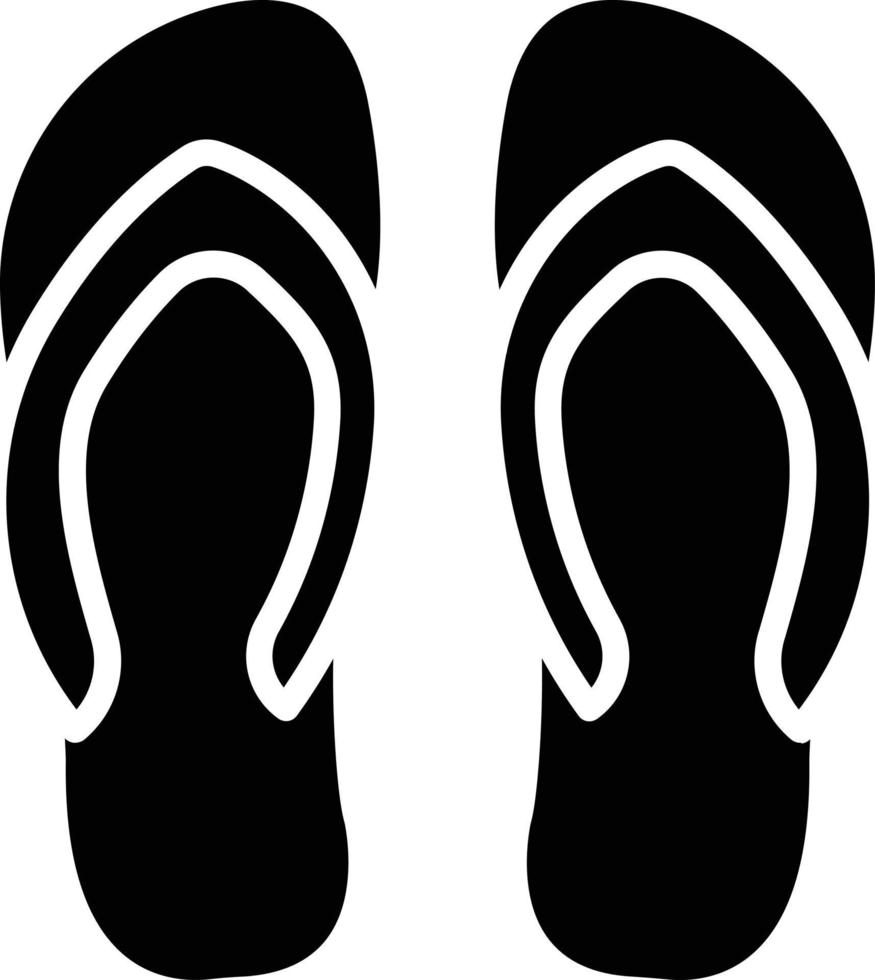 illustrazione del design dell'icona vettoriale flip flop