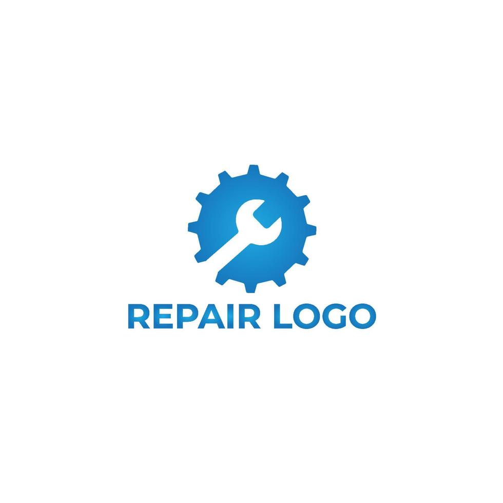 vettore Ingranaggio icona auto riparazione servizio logo design