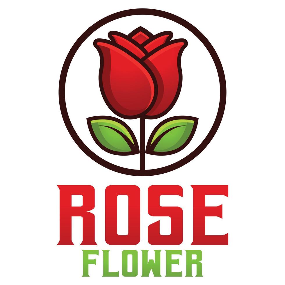moderno vettore piatto design semplice minimalista logo modello di rosa tulipano fiore vettore collezione per marca, emblema, etichetta, distintivo. isolato su bianca sfondo.
