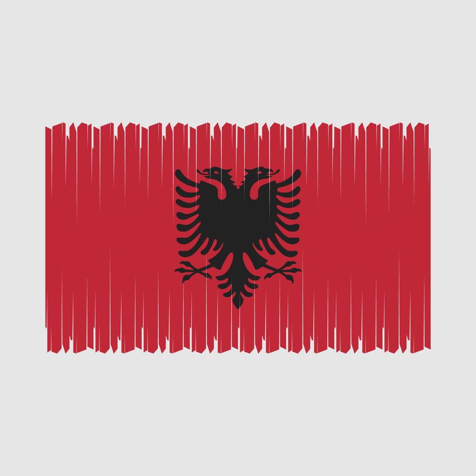 Albania bandiera vettore illustrazione