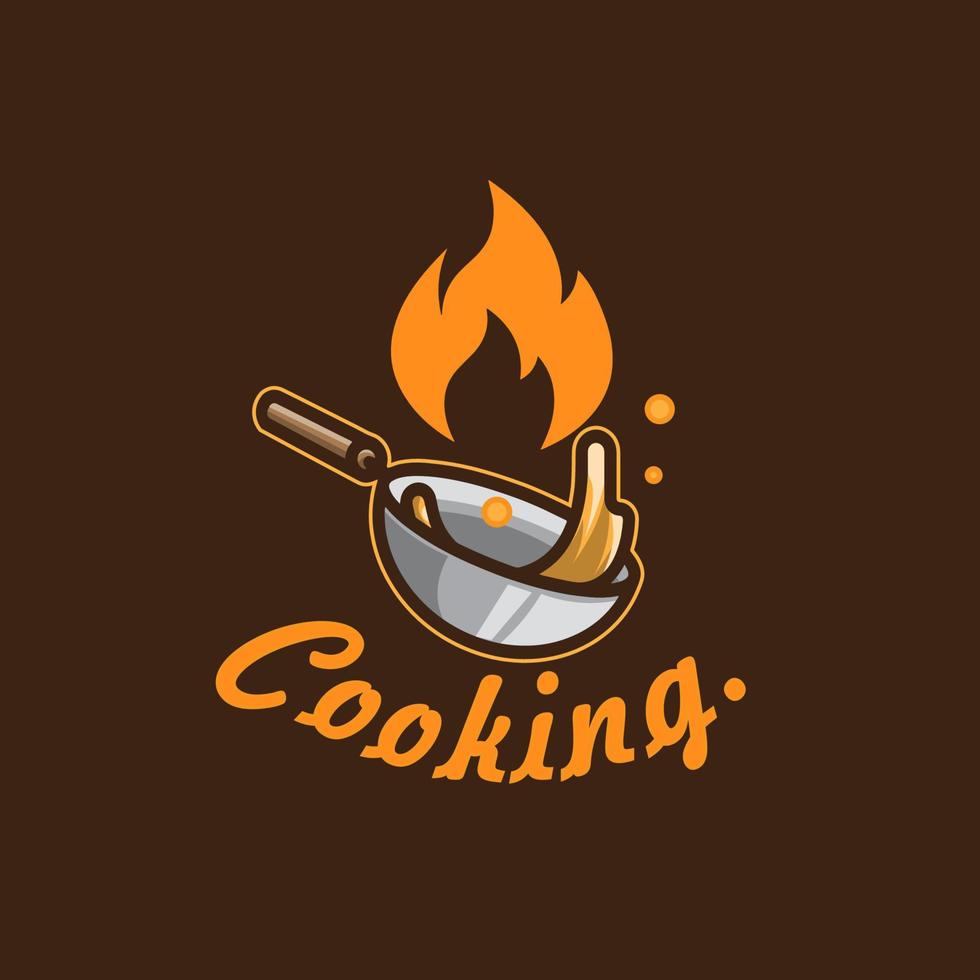 logo cucinando vettore modello illustrazione