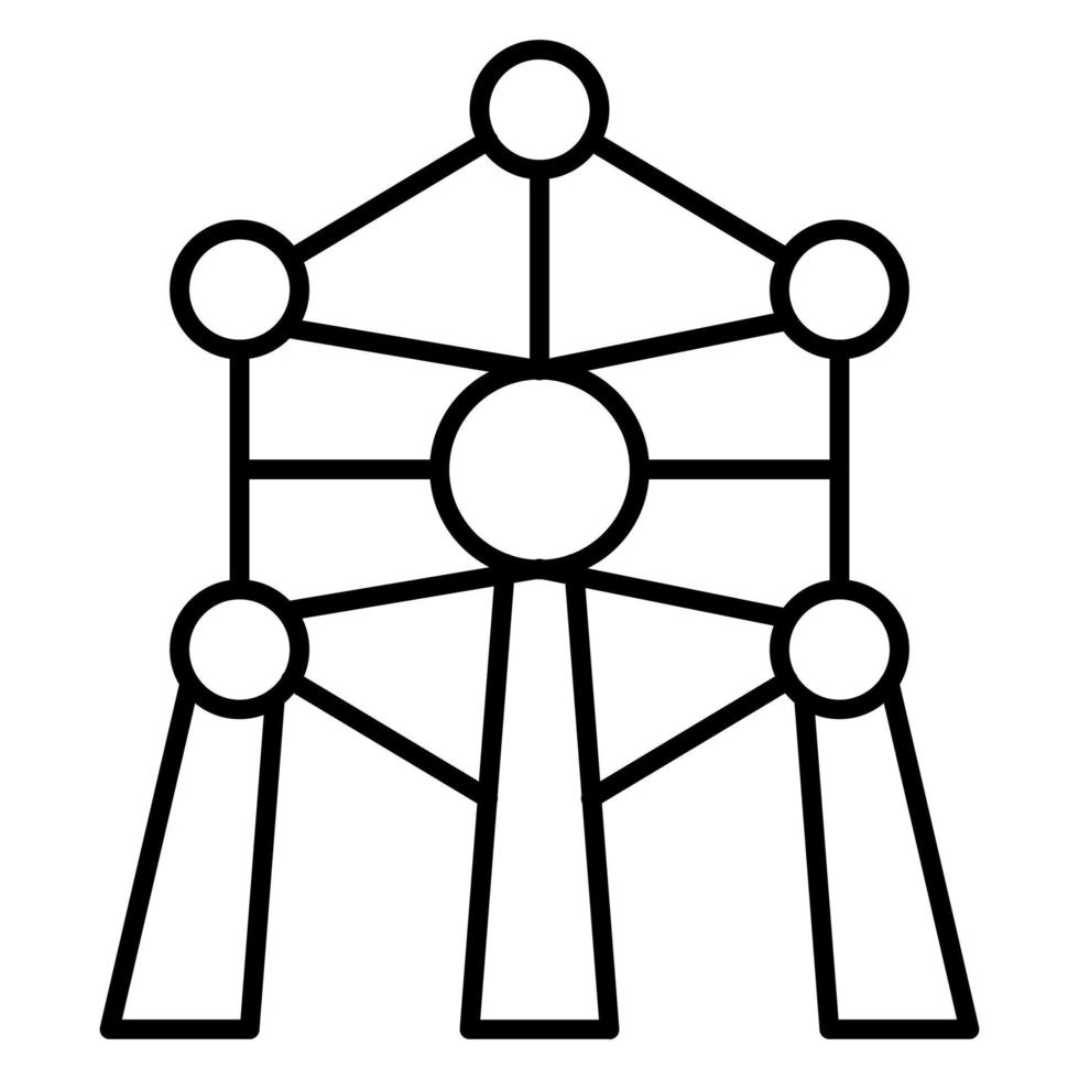 Atomium vettore icona
