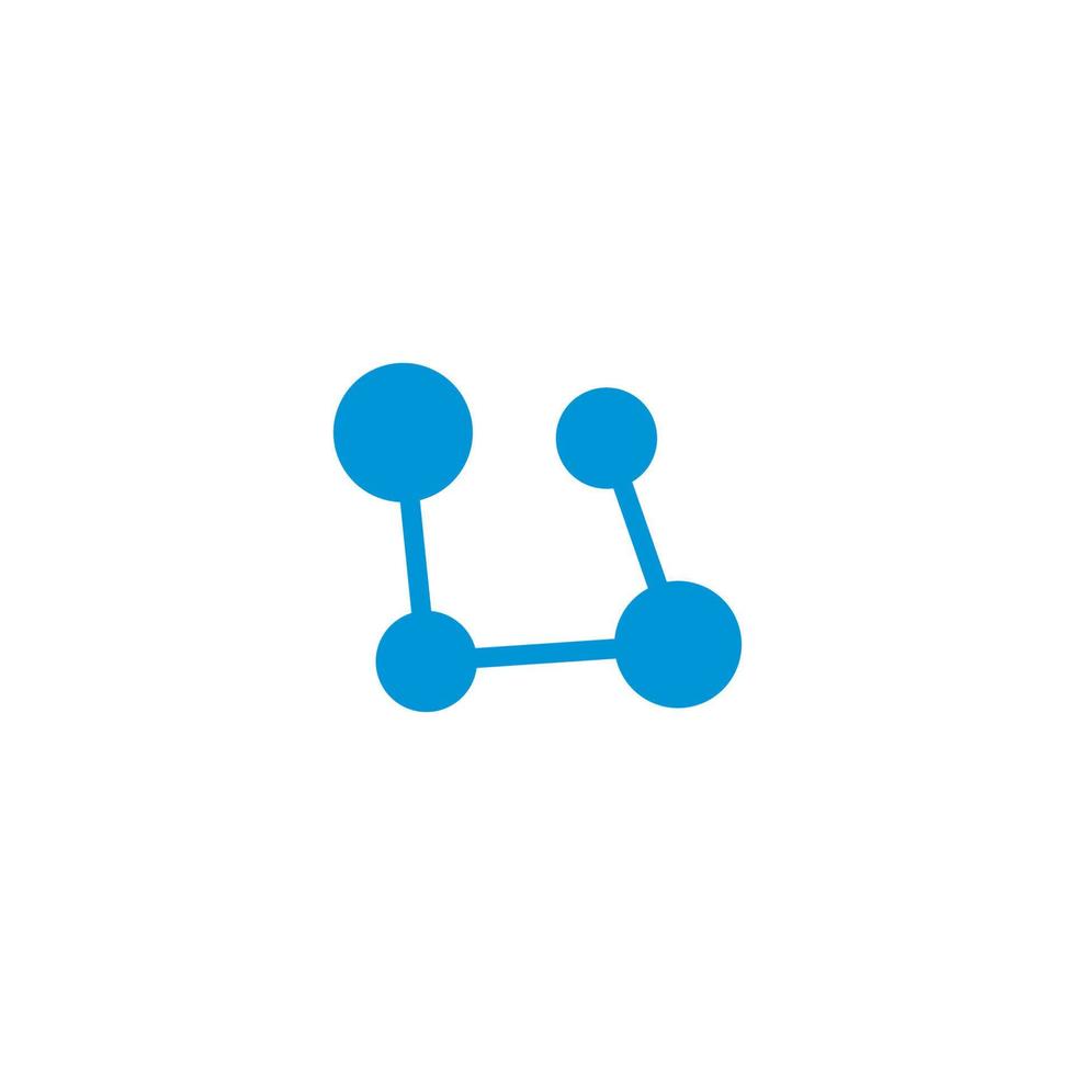 molecola logo vettore icona illustrazione