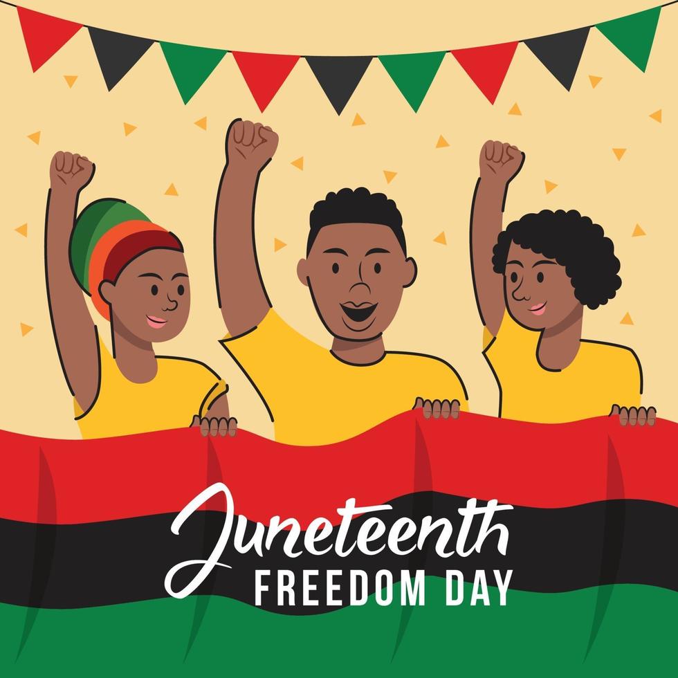 Juneteenth African Day vettore