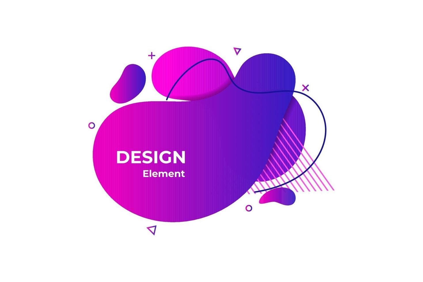 illustrazione di elemento astratto liquido viola vettore