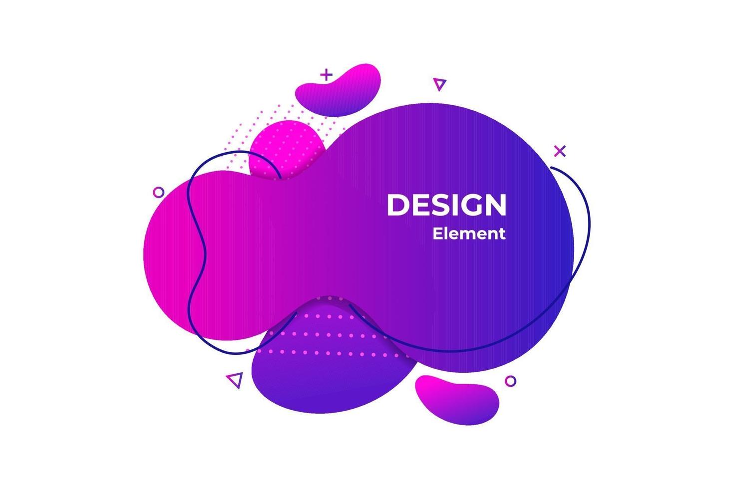 illustrazione di elemento astratto liquido viola vettore