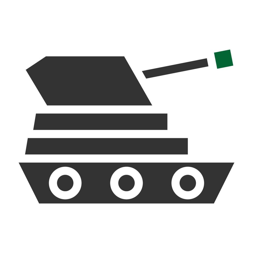 serbatoio icona solido stile grigio verde colore militare illustrazione vettore esercito elemento e simbolo Perfetto.