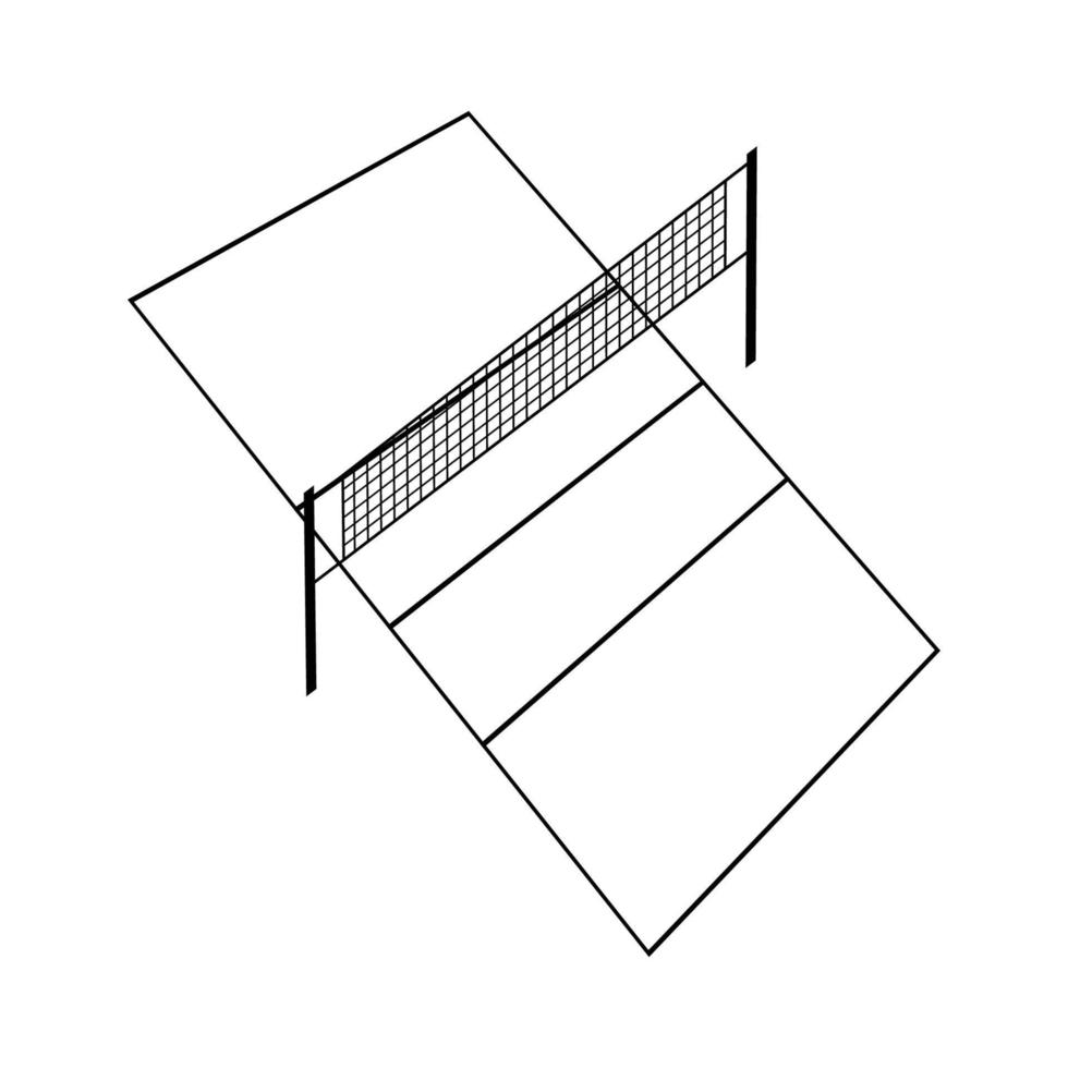 voley campo icona vettore