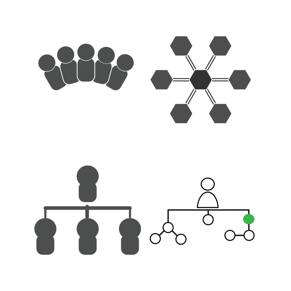 organizzativa struttura icona vettore