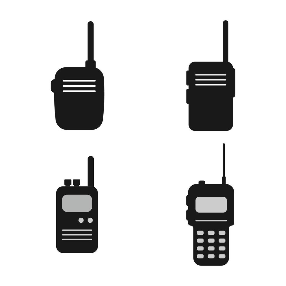 walkie talkie icona vettore