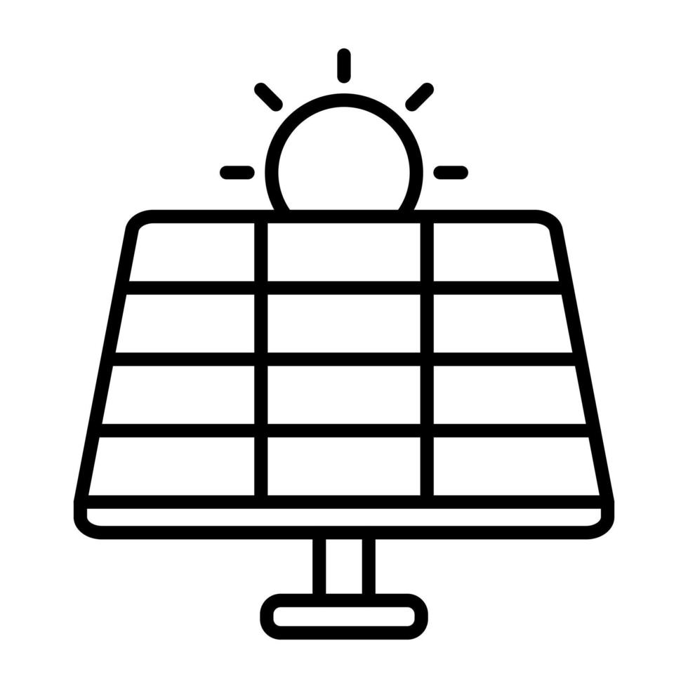 icona del vettore di energia solare