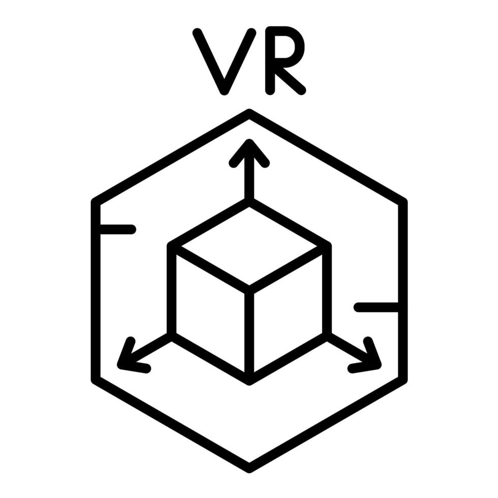 virtuale la realtà vettore icona